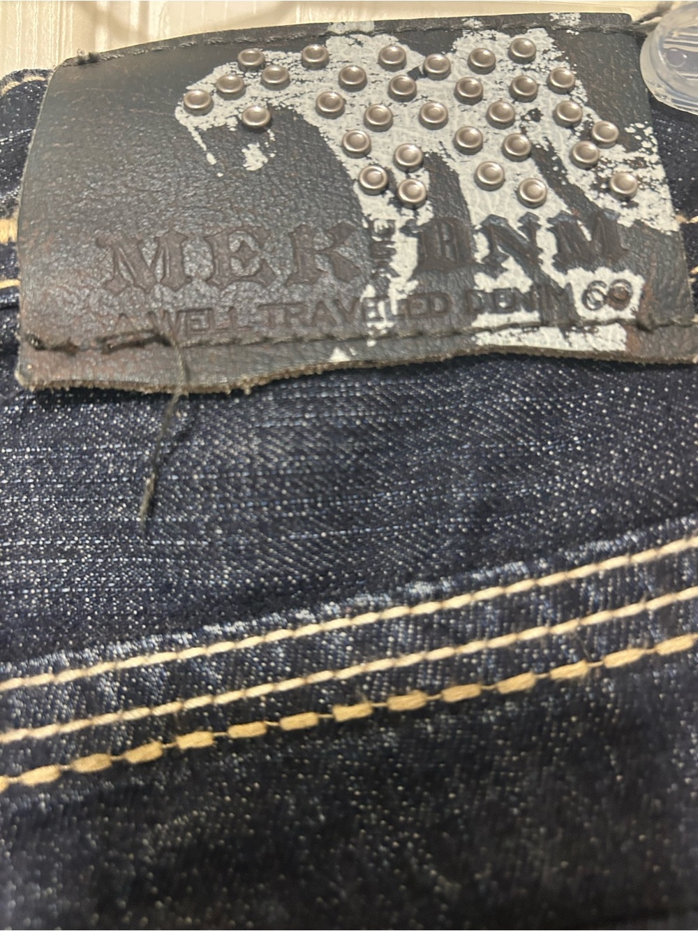 Vintage MEK Denim St Petersburg Boot Cut Jeans Men's Blue 32x32 - Picture 5 of 7